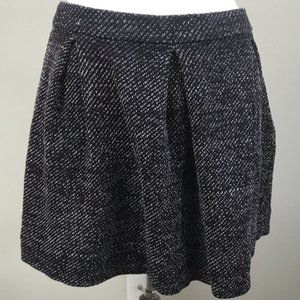 Madewell Skirt Size 10 Heathered Purple White Black